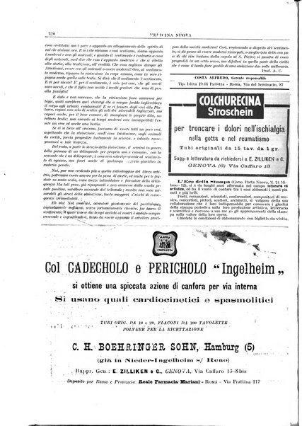 Medicina nuova periodico settimanale di scienze mediche, giurisprudenza sanitaria, medicina sociale e interessi delle classi sanitarie