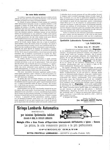 Medicina nuova periodico settimanale di scienze mediche, giurisprudenza sanitaria, medicina sociale e interessi delle classi sanitarie