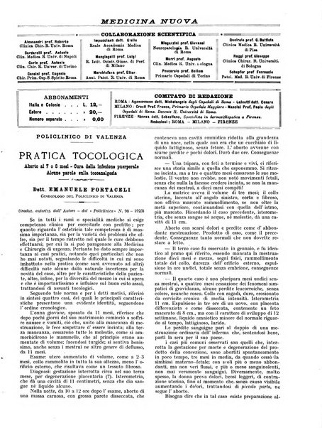 Medicina nuova periodico settimanale di scienze mediche, giurisprudenza sanitaria, medicina sociale e interessi delle classi sanitarie