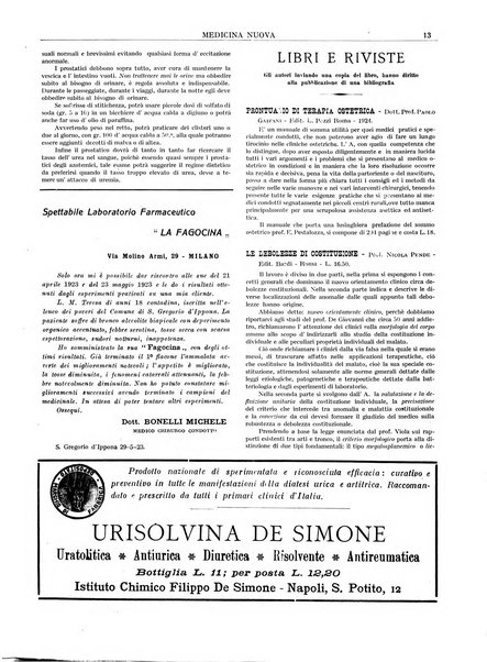 Medicina nuova periodico settimanale di scienze mediche, giurisprudenza sanitaria, medicina sociale e interessi delle classi sanitarie