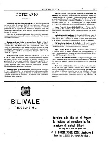 Medicina nuova periodico settimanale di scienze mediche, giurisprudenza sanitaria, medicina sociale e interessi delle classi sanitarie