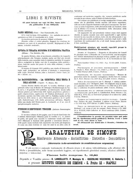 Medicina nuova periodico settimanale di scienze mediche, giurisprudenza sanitaria, medicina sociale e interessi delle classi sanitarie