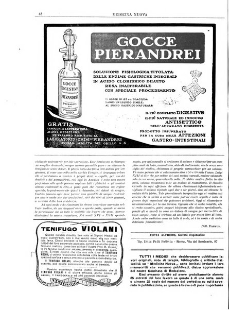 Medicina nuova periodico settimanale di scienze mediche, giurisprudenza sanitaria, medicina sociale e interessi delle classi sanitarie