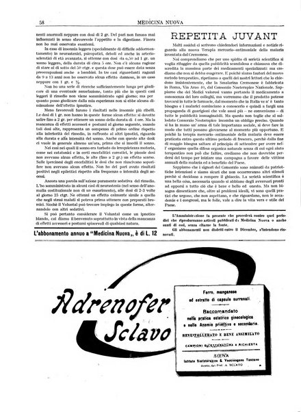 Medicina nuova periodico settimanale di scienze mediche, giurisprudenza sanitaria, medicina sociale e interessi delle classi sanitarie