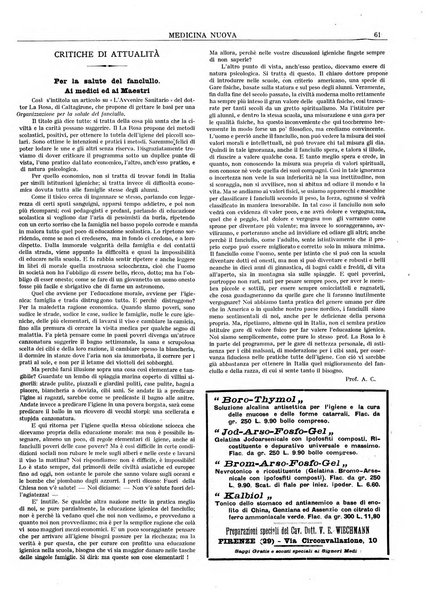 Medicina nuova periodico settimanale di scienze mediche, giurisprudenza sanitaria, medicina sociale e interessi delle classi sanitarie