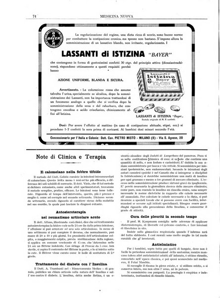 Medicina nuova periodico settimanale di scienze mediche, giurisprudenza sanitaria, medicina sociale e interessi delle classi sanitarie