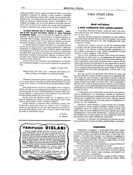 Medicina nuova periodico settimanale di scienze mediche, giurisprudenza sanitaria, medicina sociale e interessi delle classi sanitarie