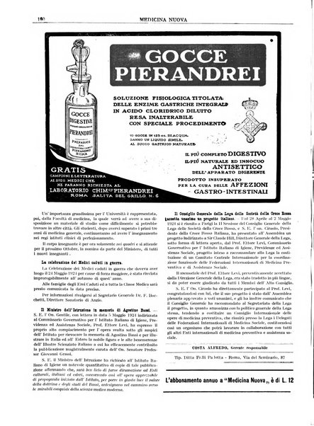 Medicina nuova periodico settimanale di scienze mediche, giurisprudenza sanitaria, medicina sociale e interessi delle classi sanitarie