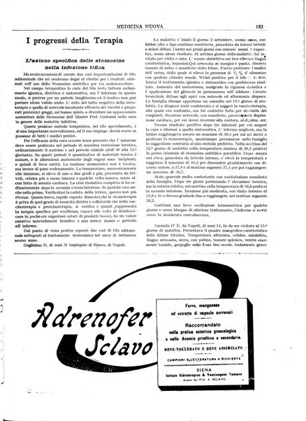 Medicina nuova periodico settimanale di scienze mediche, giurisprudenza sanitaria, medicina sociale e interessi delle classi sanitarie