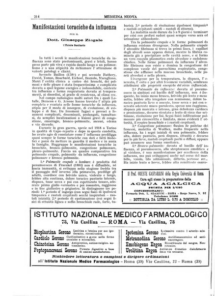 Medicina nuova periodico settimanale di scienze mediche, giurisprudenza sanitaria, medicina sociale e interessi delle classi sanitarie