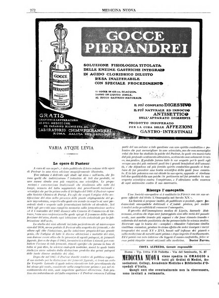 Medicina nuova periodico settimanale di scienze mediche, giurisprudenza sanitaria, medicina sociale e interessi delle classi sanitarie