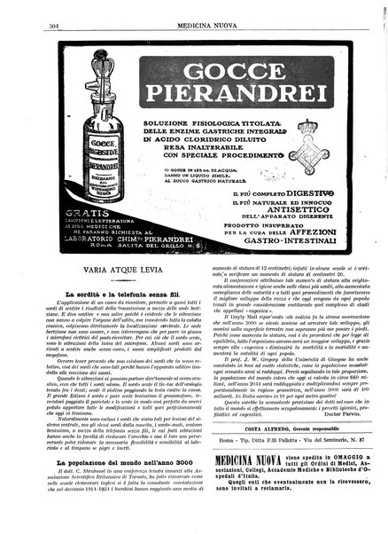 Medicina nuova periodico settimanale di scienze mediche, giurisprudenza sanitaria, medicina sociale e interessi delle classi sanitarie