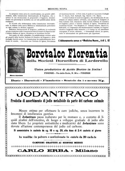 Medicina nuova periodico settimanale di scienze mediche, giurisprudenza sanitaria, medicina sociale e interessi delle classi sanitarie