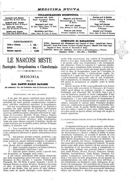 Medicina nuova periodico settimanale di scienze mediche, giurisprudenza sanitaria, medicina sociale e interessi delle classi sanitarie