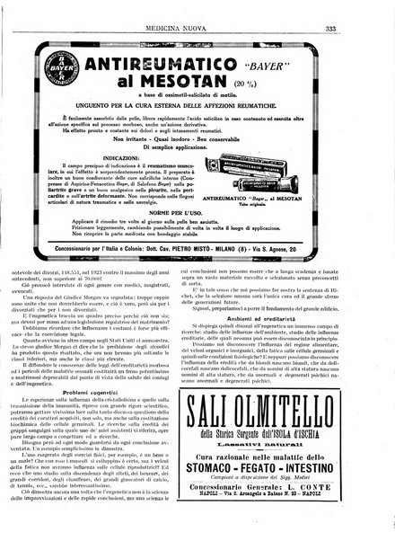 Medicina nuova periodico settimanale di scienze mediche, giurisprudenza sanitaria, medicina sociale e interessi delle classi sanitarie