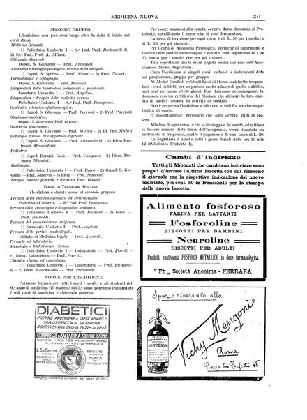 Medicina nuova periodico settimanale di scienze mediche, giurisprudenza sanitaria, medicina sociale e interessi delle classi sanitarie