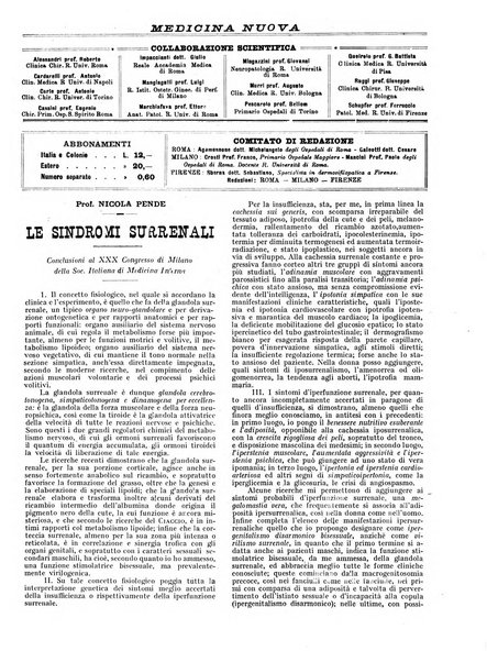 Medicina nuova periodico settimanale di scienze mediche, giurisprudenza sanitaria, medicina sociale e interessi delle classi sanitarie