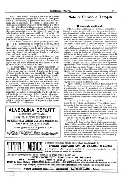 Medicina nuova periodico settimanale di scienze mediche, giurisprudenza sanitaria, medicina sociale e interessi delle classi sanitarie