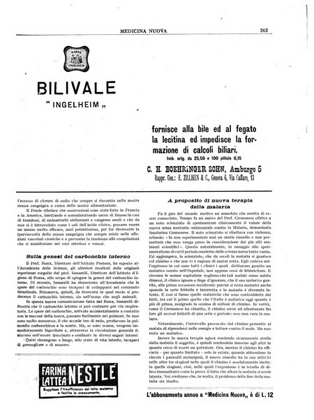 Medicina nuova periodico settimanale di scienze mediche, giurisprudenza sanitaria, medicina sociale e interessi delle classi sanitarie