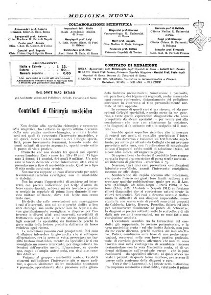 Medicina nuova periodico settimanale di scienze mediche, giurisprudenza sanitaria, medicina sociale e interessi delle classi sanitarie