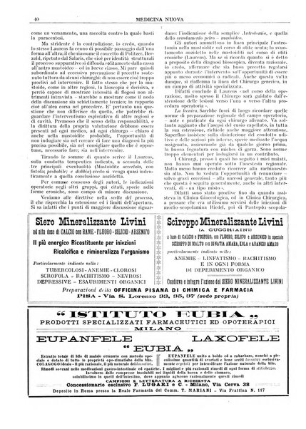 Medicina nuova periodico settimanale di scienze mediche, giurisprudenza sanitaria, medicina sociale e interessi delle classi sanitarie