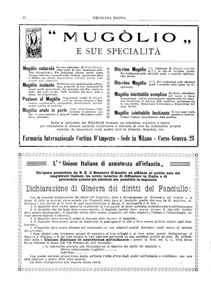 Medicina nuova periodico settimanale di scienze mediche, giurisprudenza sanitaria, medicina sociale e interessi delle classi sanitarie