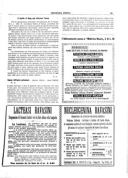 Medicina nuova periodico settimanale di scienze mediche, giurisprudenza sanitaria, medicina sociale e interessi delle classi sanitarie