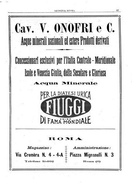 Medicina nuova periodico settimanale di scienze mediche, giurisprudenza sanitaria, medicina sociale e interessi delle classi sanitarie