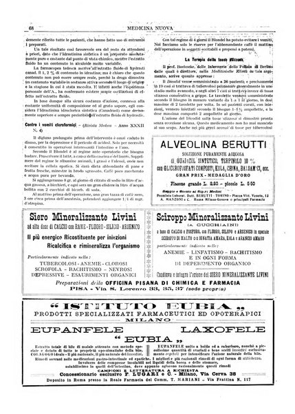 Medicina nuova periodico settimanale di scienze mediche, giurisprudenza sanitaria, medicina sociale e interessi delle classi sanitarie