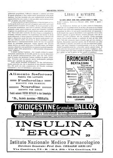 Medicina nuova periodico settimanale di scienze mediche, giurisprudenza sanitaria, medicina sociale e interessi delle classi sanitarie