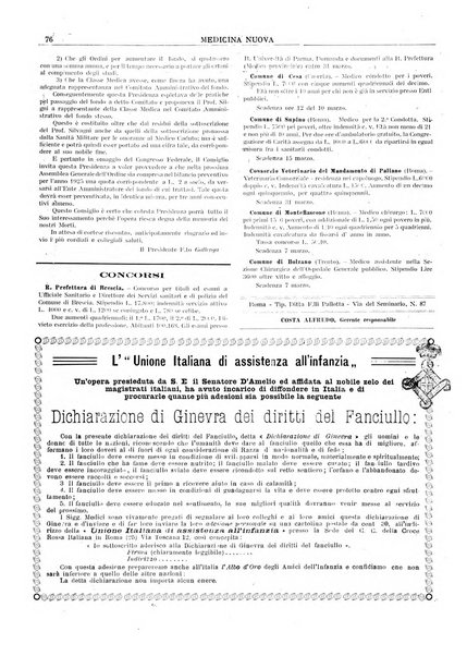 Medicina nuova periodico settimanale di scienze mediche, giurisprudenza sanitaria, medicina sociale e interessi delle classi sanitarie