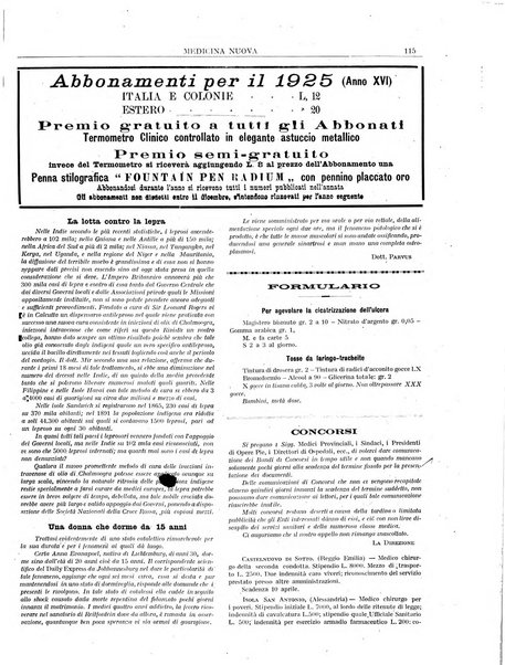 Medicina nuova periodico settimanale di scienze mediche, giurisprudenza sanitaria, medicina sociale e interessi delle classi sanitarie