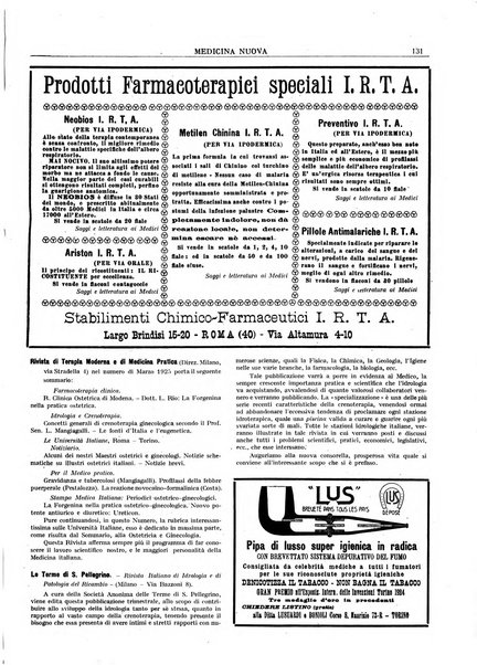 Medicina nuova periodico settimanale di scienze mediche, giurisprudenza sanitaria, medicina sociale e interessi delle classi sanitarie