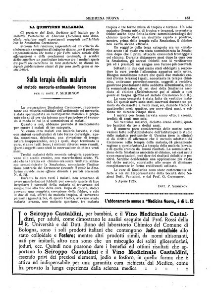 Medicina nuova periodico settimanale di scienze mediche, giurisprudenza sanitaria, medicina sociale e interessi delle classi sanitarie