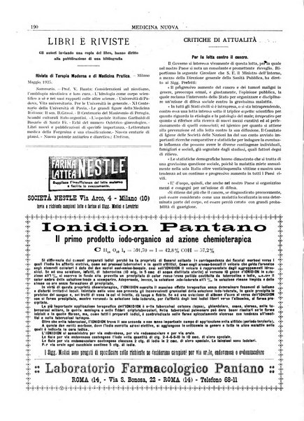 Medicina nuova periodico settimanale di scienze mediche, giurisprudenza sanitaria, medicina sociale e interessi delle classi sanitarie