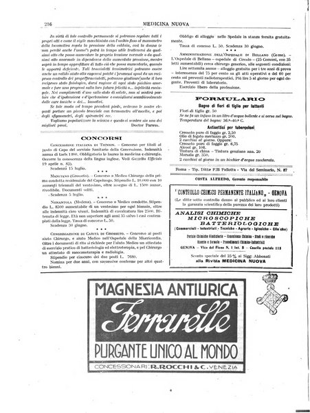 Medicina nuova periodico settimanale di scienze mediche, giurisprudenza sanitaria, medicina sociale e interessi delle classi sanitarie