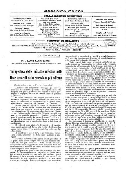 Medicina nuova periodico settimanale di scienze mediche, giurisprudenza sanitaria, medicina sociale e interessi delle classi sanitarie