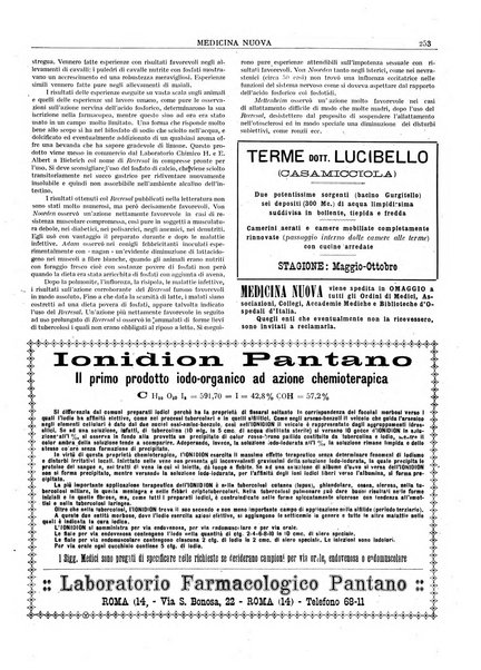 Medicina nuova periodico settimanale di scienze mediche, giurisprudenza sanitaria, medicina sociale e interessi delle classi sanitarie