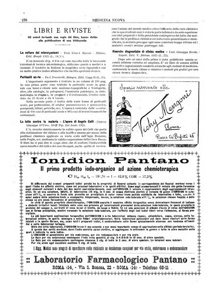 Medicina nuova periodico settimanale di scienze mediche, giurisprudenza sanitaria, medicina sociale e interessi delle classi sanitarie