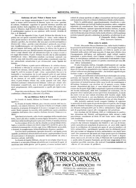 Medicina nuova periodico settimanale di scienze mediche, giurisprudenza sanitaria, medicina sociale e interessi delle classi sanitarie