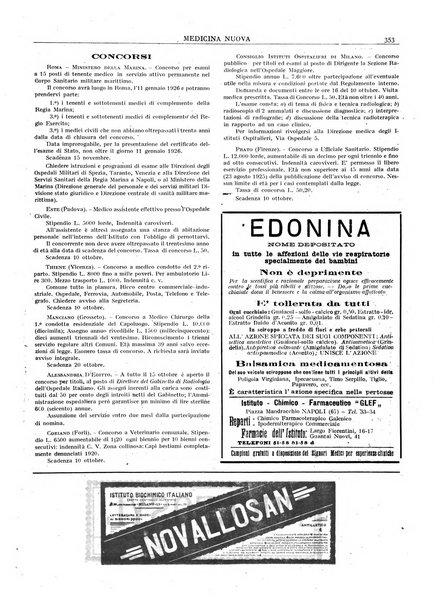 Medicina nuova periodico settimanale di scienze mediche, giurisprudenza sanitaria, medicina sociale e interessi delle classi sanitarie