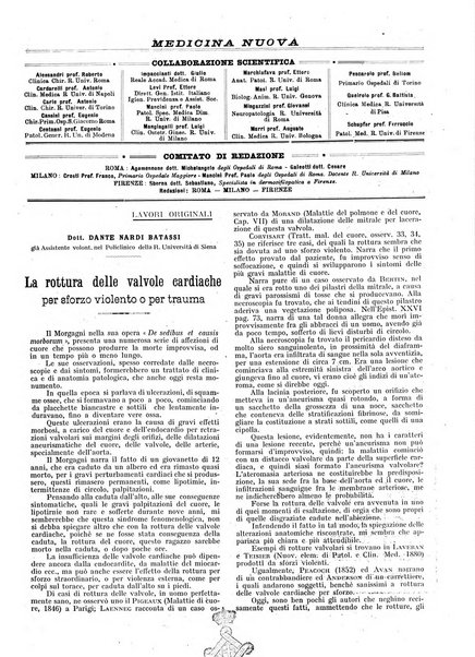 Medicina nuova periodico settimanale di scienze mediche, giurisprudenza sanitaria, medicina sociale e interessi delle classi sanitarie