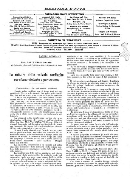 Medicina nuova periodico settimanale di scienze mediche, giurisprudenza sanitaria, medicina sociale e interessi delle classi sanitarie