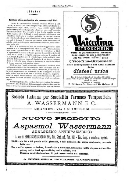 Medicina nuova periodico settimanale di scienze mediche, giurisprudenza sanitaria, medicina sociale e interessi delle classi sanitarie