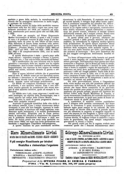 Medicina nuova periodico settimanale di scienze mediche, giurisprudenza sanitaria, medicina sociale e interessi delle classi sanitarie