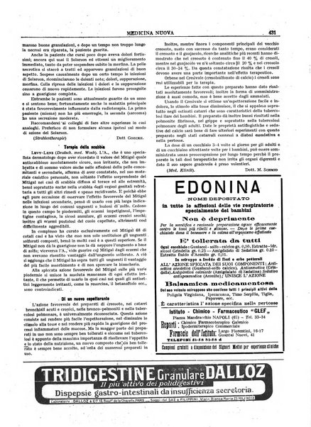 Medicina nuova periodico settimanale di scienze mediche, giurisprudenza sanitaria, medicina sociale e interessi delle classi sanitarie