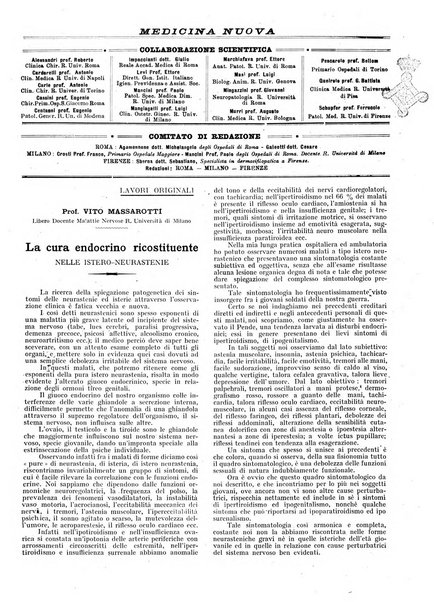 Medicina nuova periodico settimanale di scienze mediche, giurisprudenza sanitaria, medicina sociale e interessi delle classi sanitarie