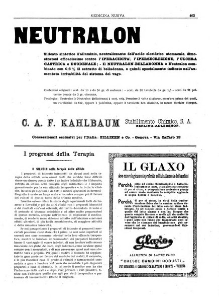 Medicina nuova periodico settimanale di scienze mediche, giurisprudenza sanitaria, medicina sociale e interessi delle classi sanitarie