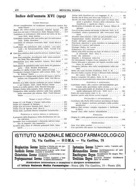 Medicina nuova periodico settimanale di scienze mediche, giurisprudenza sanitaria, medicina sociale e interessi delle classi sanitarie