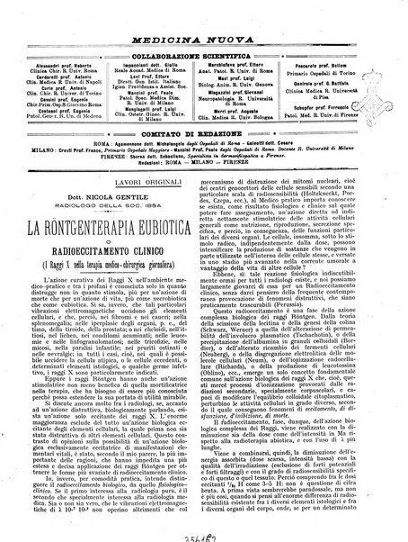 Medicina nuova periodico settimanale di scienze mediche, giurisprudenza sanitaria, medicina sociale e interessi delle classi sanitarie